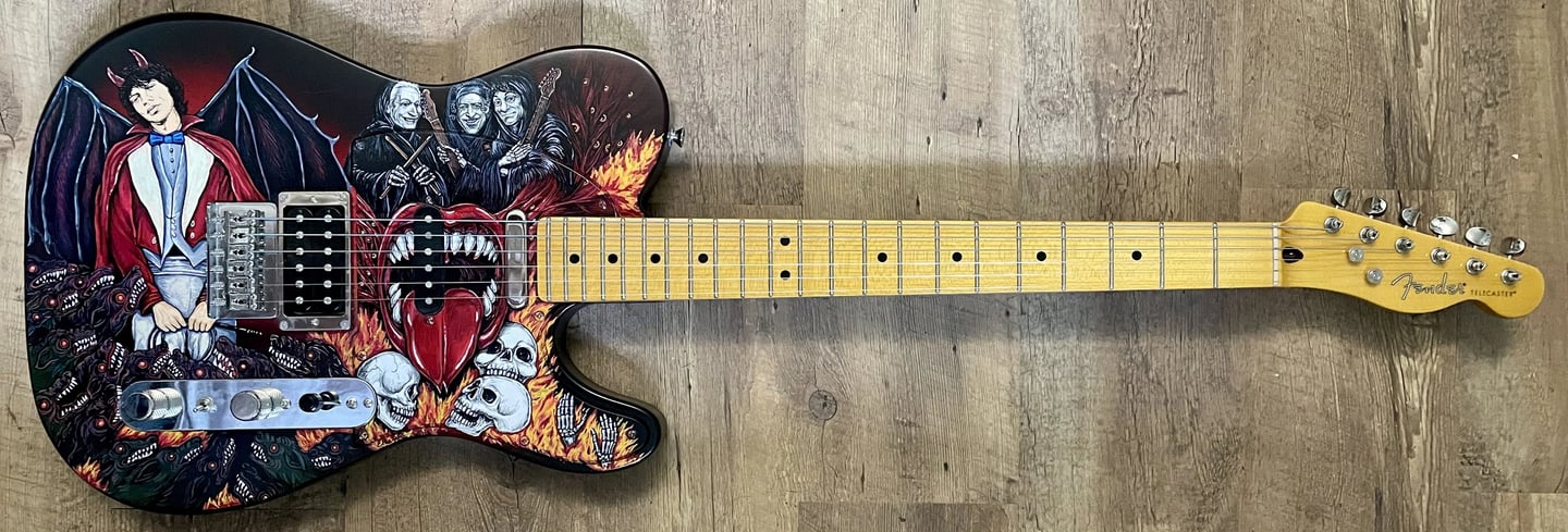 Sympathy for the Devil Hand painted Fender Modern Player Telecaster