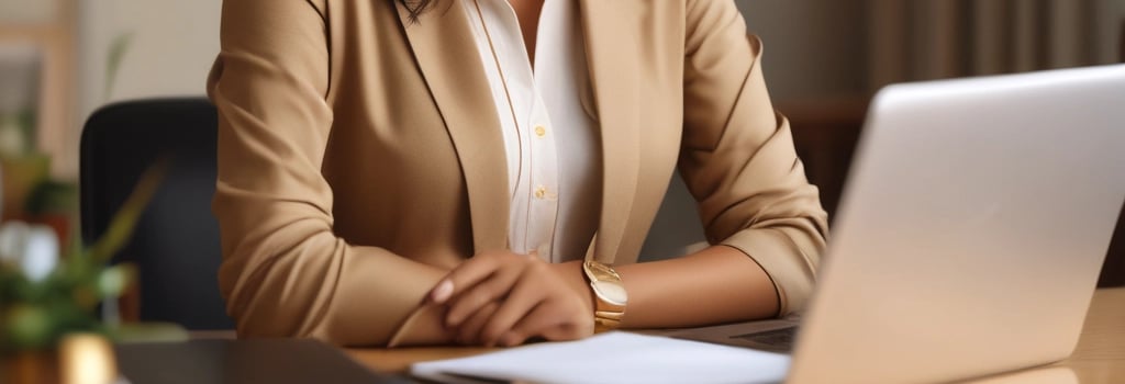 A creative workspace showcasing design tools and inspirational quotes.