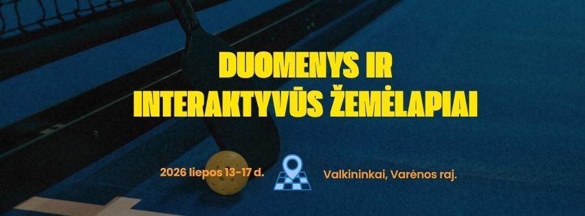 Duomenys ir interaktyvūs žemėlapiai - stovykla jaunimui