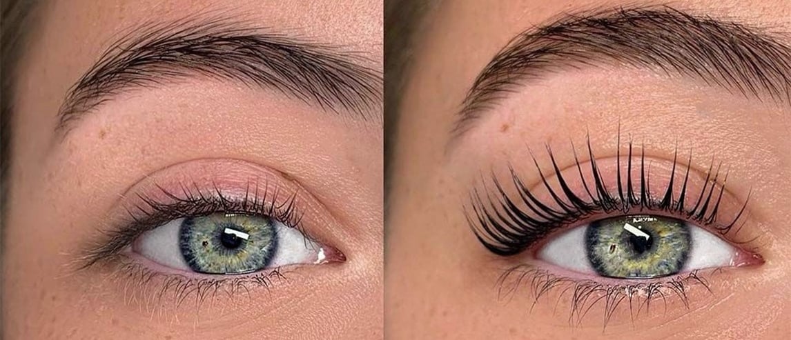 Before and After Lash Lift