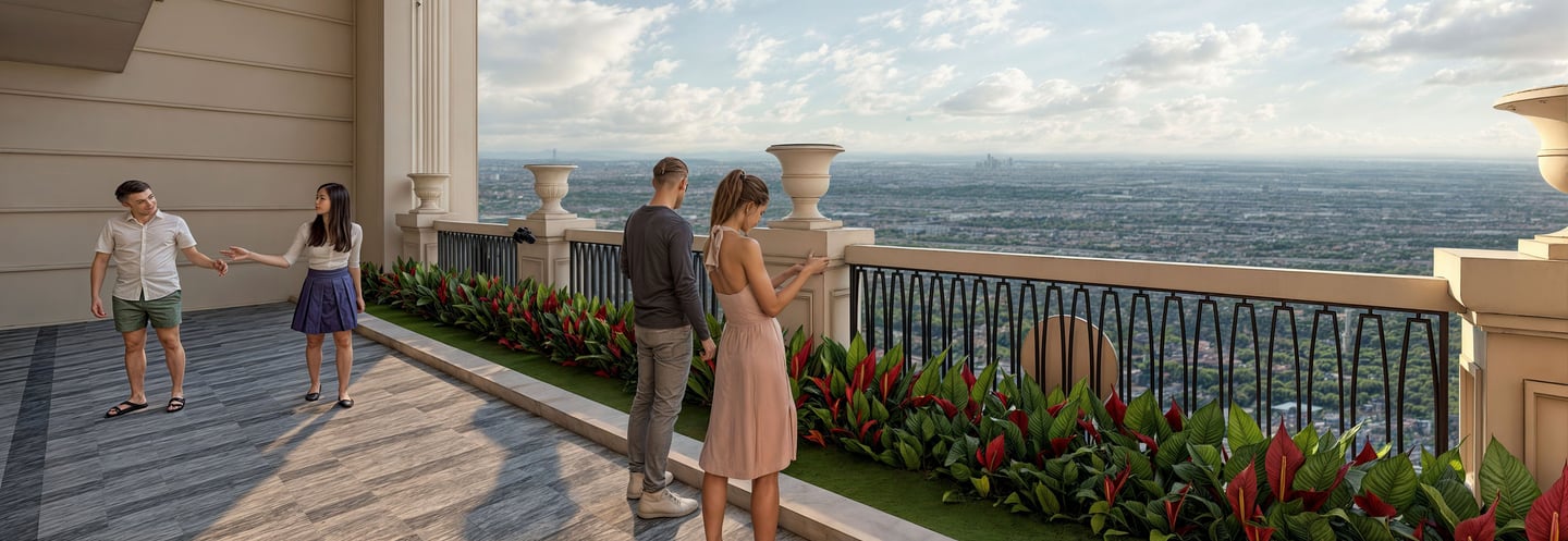 The Bliss Condominium infinity villa in the air