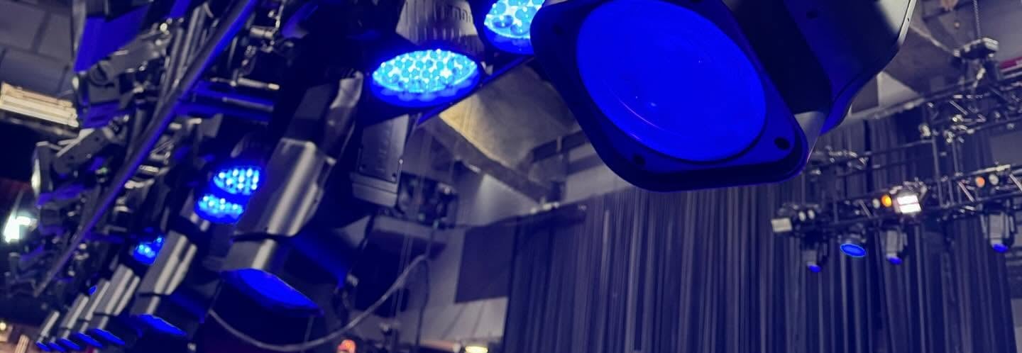 Aryton and Chauvet Moving Head Fixtures on Tyler GT Pre-Rig Trussing.