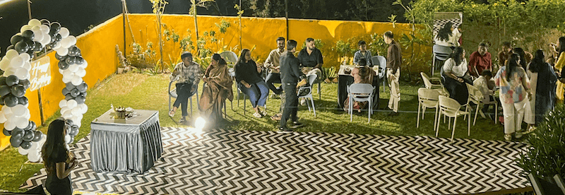 a group of people in event celebration basil the otherside