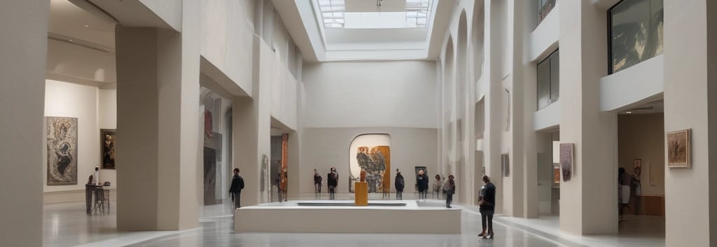 A vibrant modern art piece featuring bold colors and abstract shapes, symbolizing creative connection.