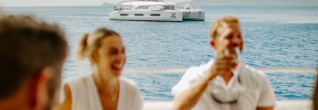 a group of people sitting around a table
