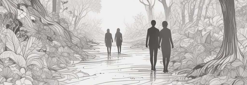 A warm, inviting desk with a notebook, pen, and a cup of tea beside a softly glowing lamp.