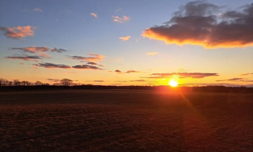BEAUTIFUL SUNSET AFTER A PROPERTY CLEAN OUT