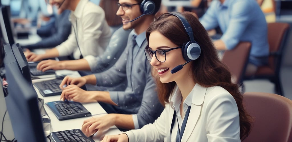 A friendly customer service representative ready to assist.