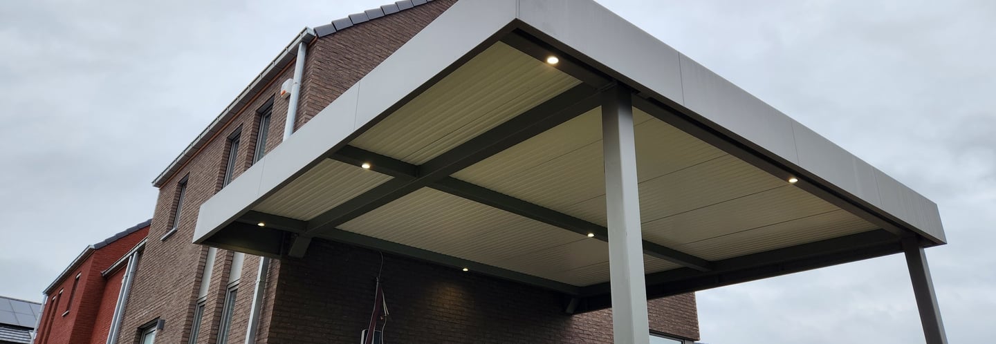Carport aluminium HORIZON adossé