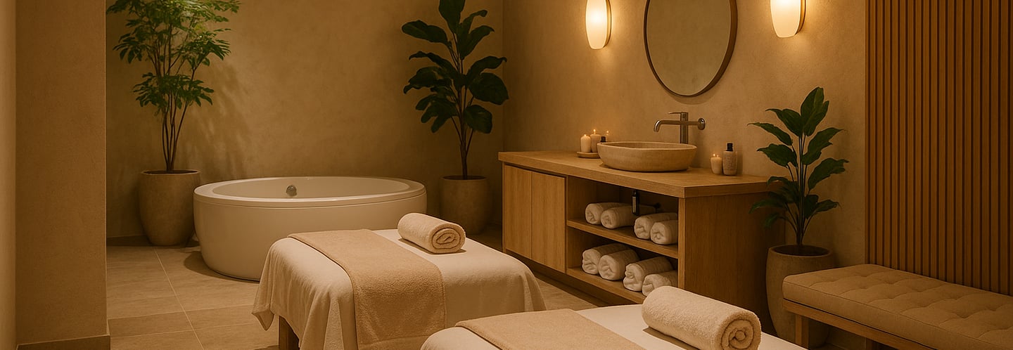 Spa reception area at Luxe Spa Dum Dum Kolkata