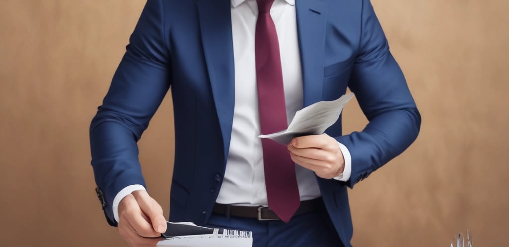 A group of men in suits gather in a room with wooden chairs and bookshelves. The room features a high ceiling with hanging lights and a brick fireplace at the far end. Some men are seated, while others stand around the perimeter, engaging with one another.
