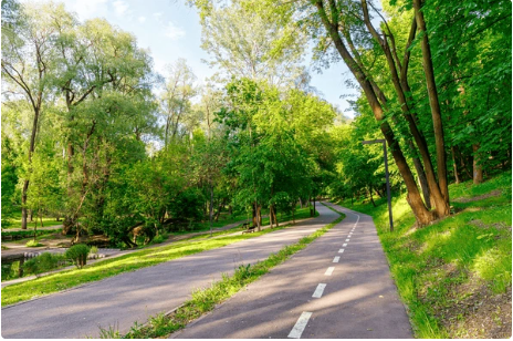 beautiful bike path ready for a ride on a toseven dm01 or dm02 middrive
