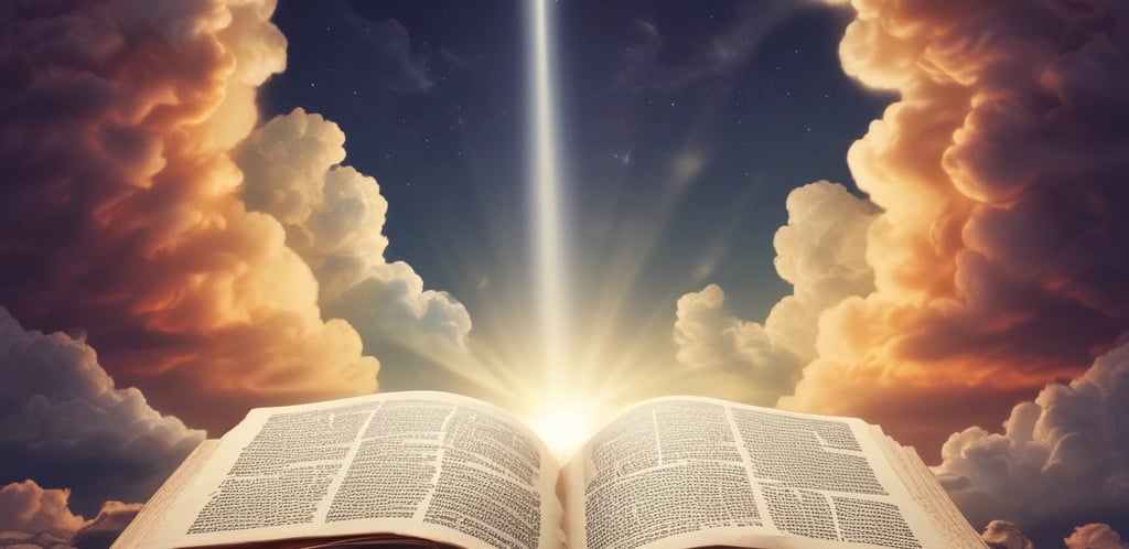 A close-up view of a page from a Bible open to Psalm 42:7. The text is focused on verses discussing spiritual themes, with some text in bold for emphasis. The page has a clean, white background with neatly printed black text.
