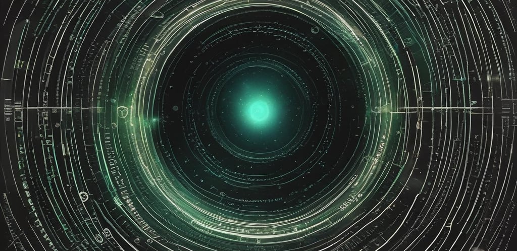 A collection of polyhedral dice scattered across a table with a blurred background, capturing a sense of mystery and focus on tabletop gaming.