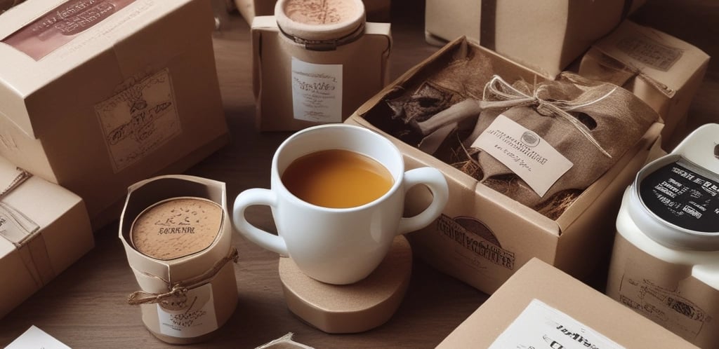 A collection of luxury items is laid out on a soft white fabric. The items include a woven brown leather bag, a smartphone with a gold finish, a bottle of perfume with a honeycomb design cap, a compact makeup item, and a black lipstick. There is also a gold chain with a pendant. The setup gives a sense of elegance and sophistication.