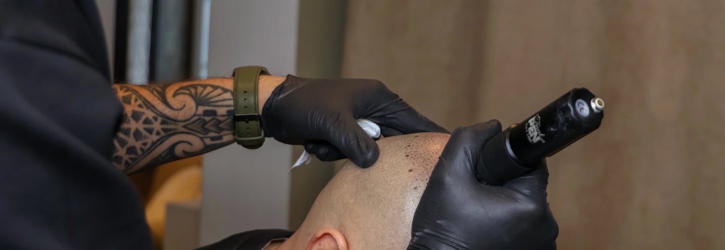 séance de micropigmentation capillaire