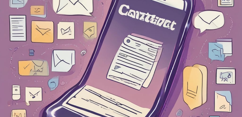 A friendly customer service representative holding a smartphone, ready to assist.