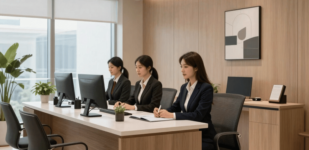 A friendly driver assisting a pilgrim with luggage near a modern vehicle.