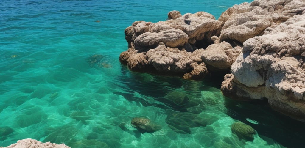 A cozy vacation house surrounded by lush greenery and palm trees with a clear blue sky.