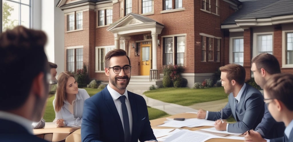 A calm office space with warm lighting and a cross on the wall, reflecting Christian values.