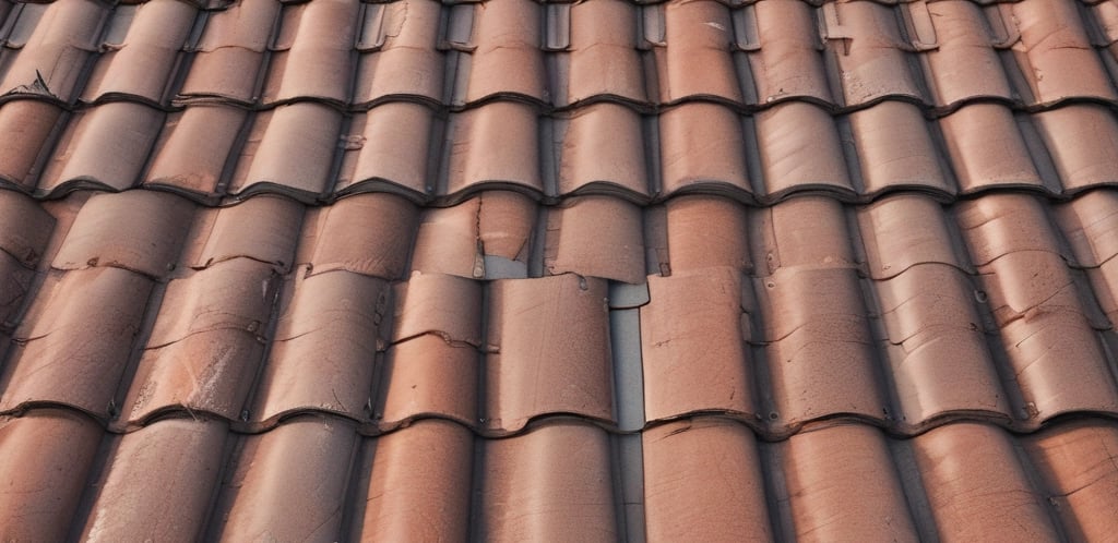 An image depicting a purple roofing logo from The Roof Menders.