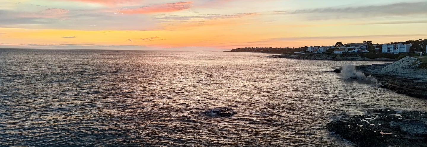 soleil couchant sur la mer