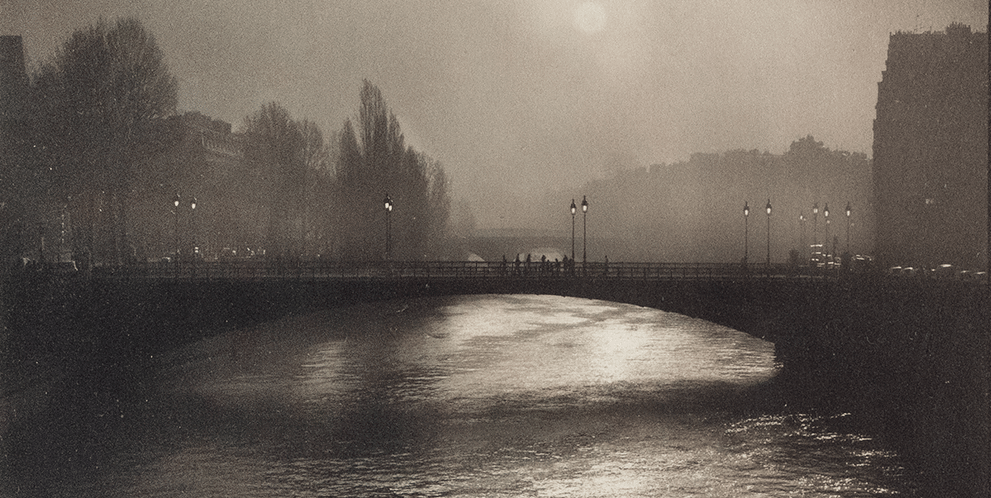 panorama photo of Paris in Platinum and Silver 