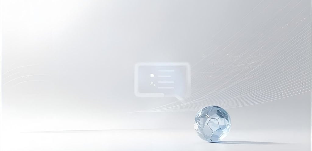 AI-themed digital contact support illustration with minimal design for Digital Horizon Studio.