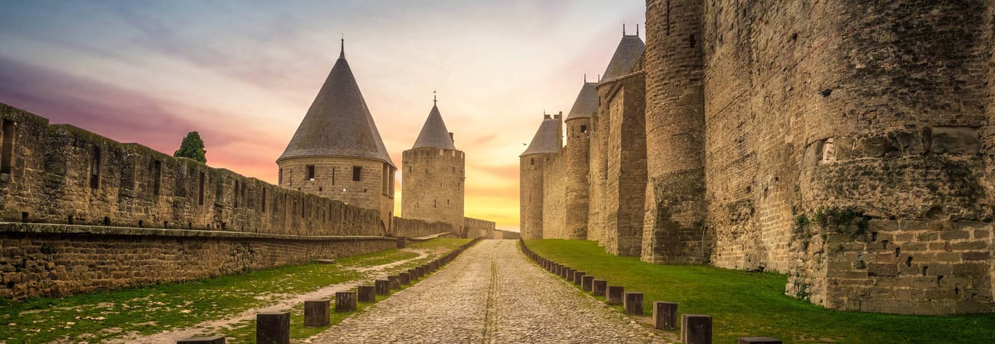 remparts de la cité de carcassonne, patrimoine mondial, lices, architecture médiévale