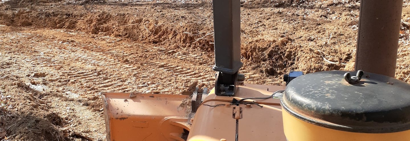 case dozer working new driveway