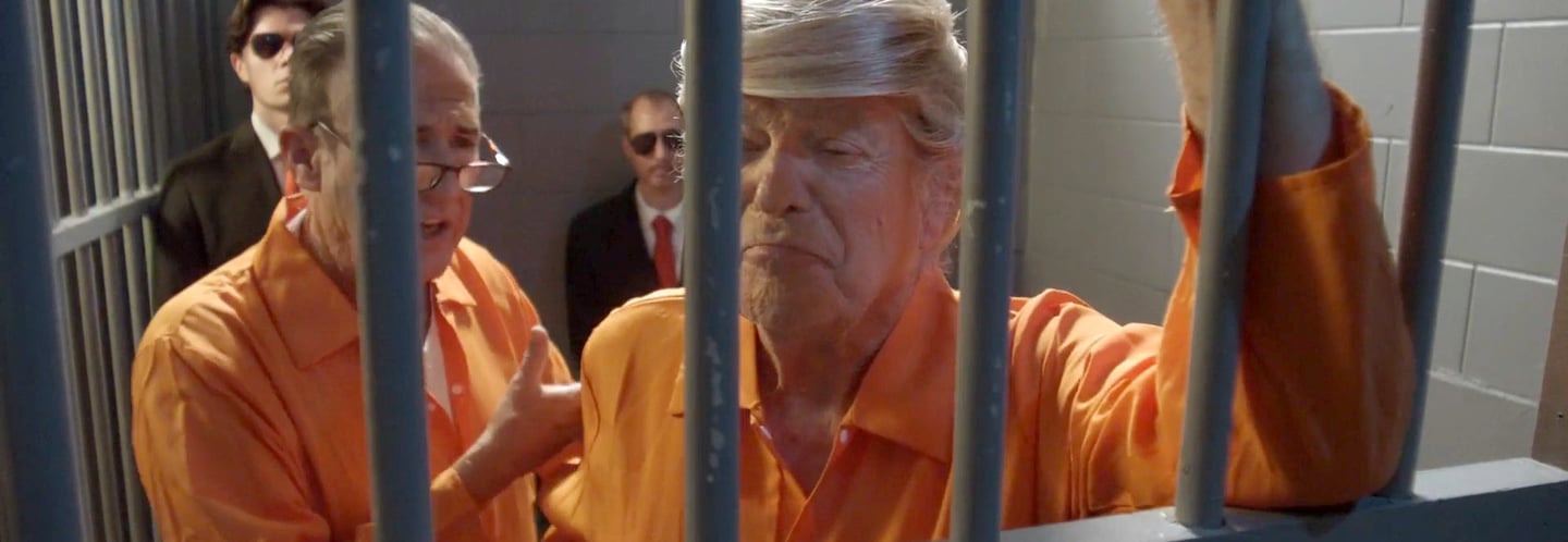 Donald Trump and Rudy Giuliani Behind Bars