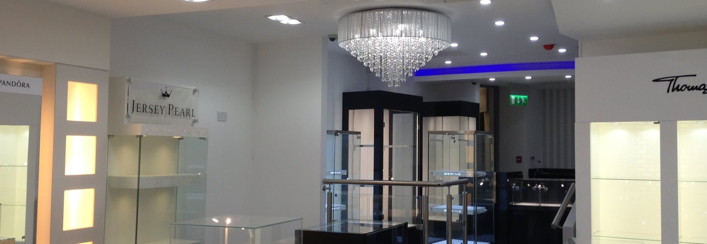 Complete rewire at retail store Lichfield