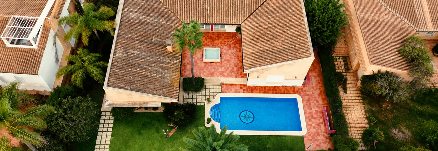 Villa de lujo dron