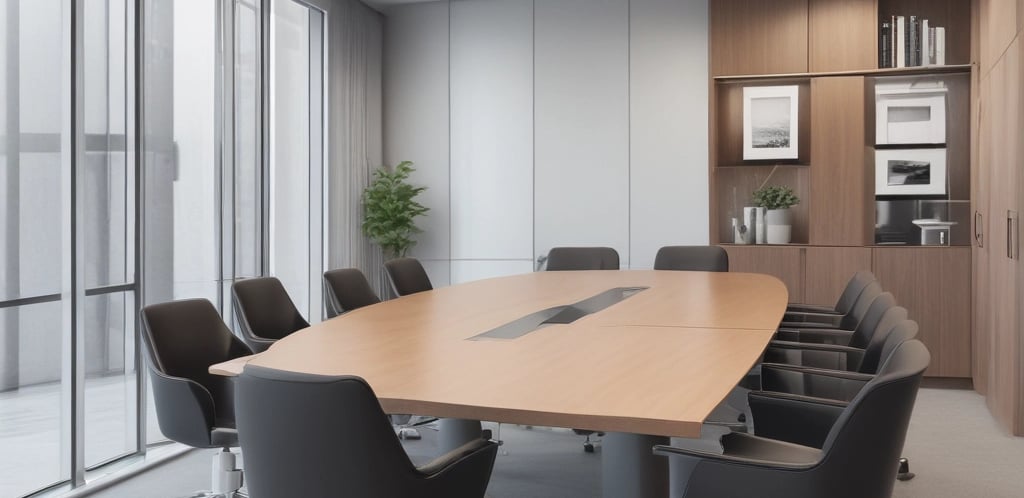 Professional office reception area with a focus on customer service at a Venezuelan energy company