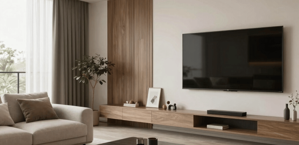 A welcoming office reception area with warm lighting and modern interior design reflecting bpm infinity's style.