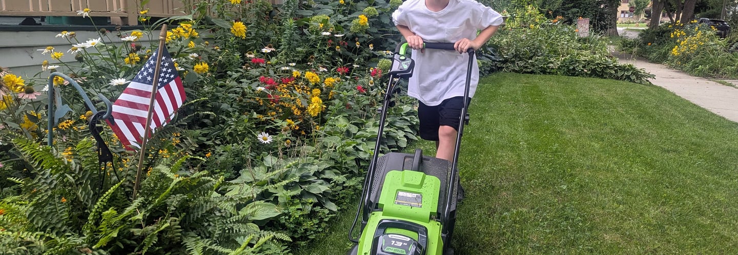 mini mowers in Washington heights neighborhood