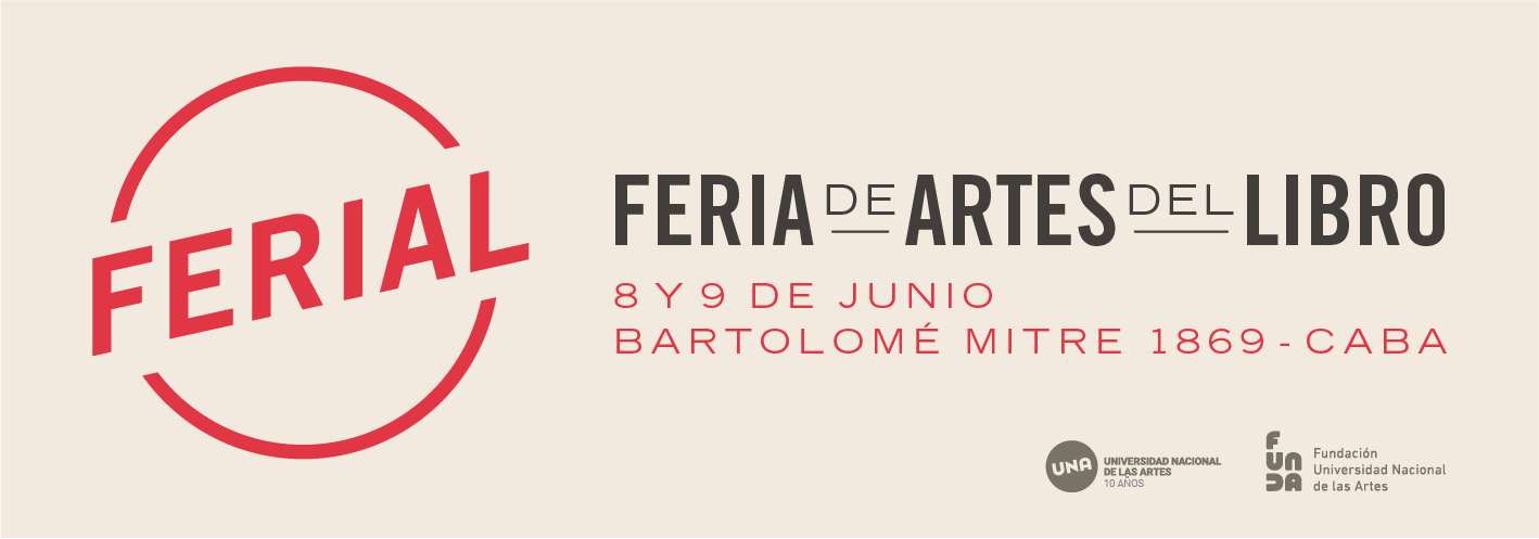 Afiche Feria de Artes del Libro, 8 y 9 de junio en Bartolomé Mitre 1869
