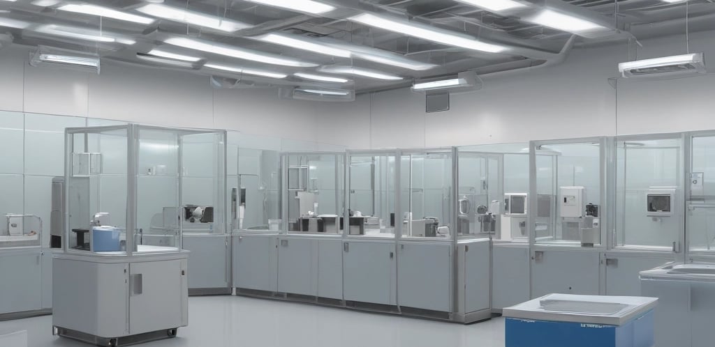 Various blister packs containing pills are displayed, featuring different colors such as white, green, blue, and red. The image focuses on the texture and layout of the blister packs scattered around.