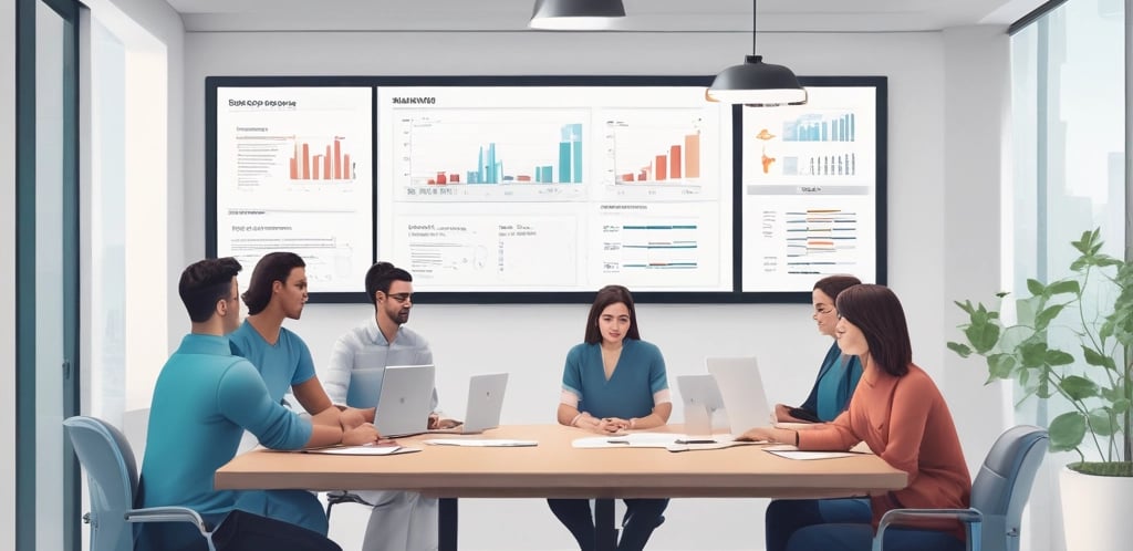 A futuristic and digital-themed image features a stylized circuit board with the words 'Open AI' in bold, glowing letters. Above it is a design that resembles an AI or robot face with neon accents. The background consists of a network of interconnected blue lines and nodes, suggesting themes of technology and connectivity.