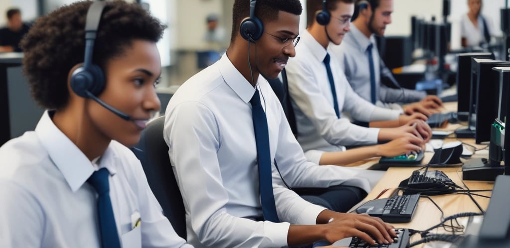 A friendly customer service representative holding a sports jersey, smiling warmly.