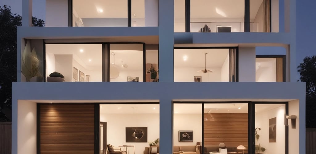 A cozy prefabricated house surrounded by greenery in Barcelona.