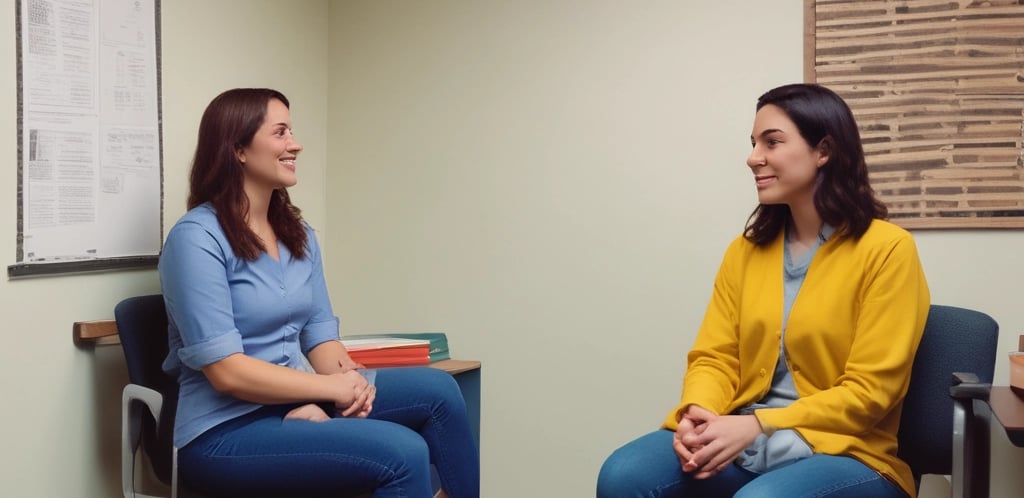 A cozy workspace with a calendar and a laptop ready for scheduling appointments.