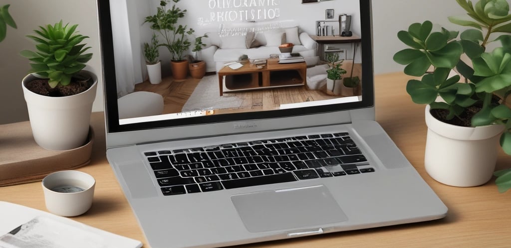 A clean, modern office desk with a laptop and a cup of coffee, symbolizing quick and professional website creation.