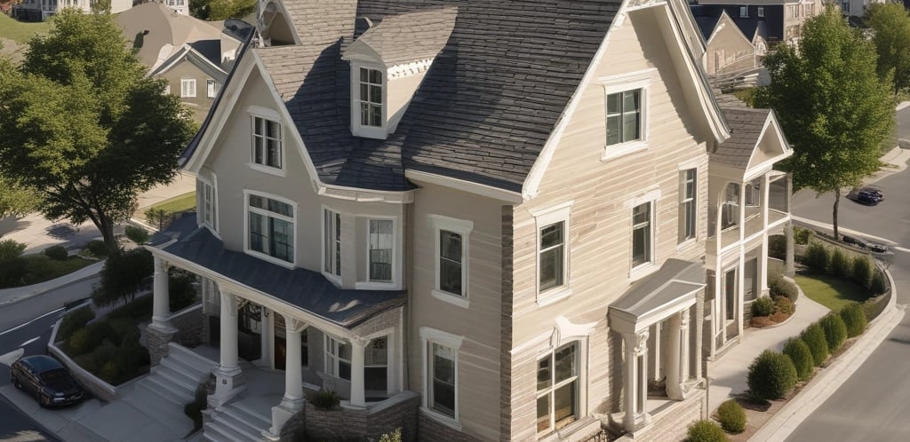Photo of the sleek Sarjapur Heights office building with modern architecture under a bright blue sky.