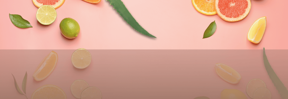 a group of citrus fruits and lemonade slices