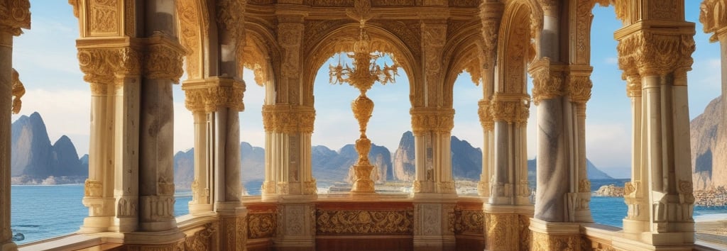 A serene luxury travel scene featuring a stylish traveler with premium gear overlooking a breathtaking mountain vista.