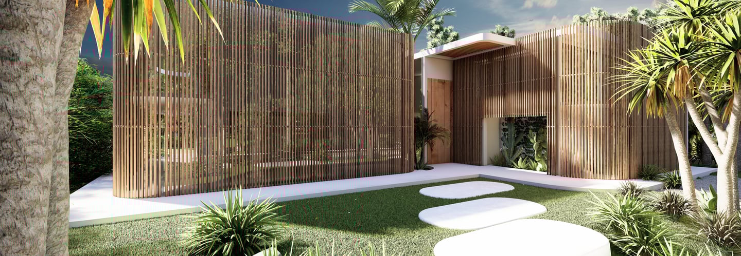 Render Casa minimalista