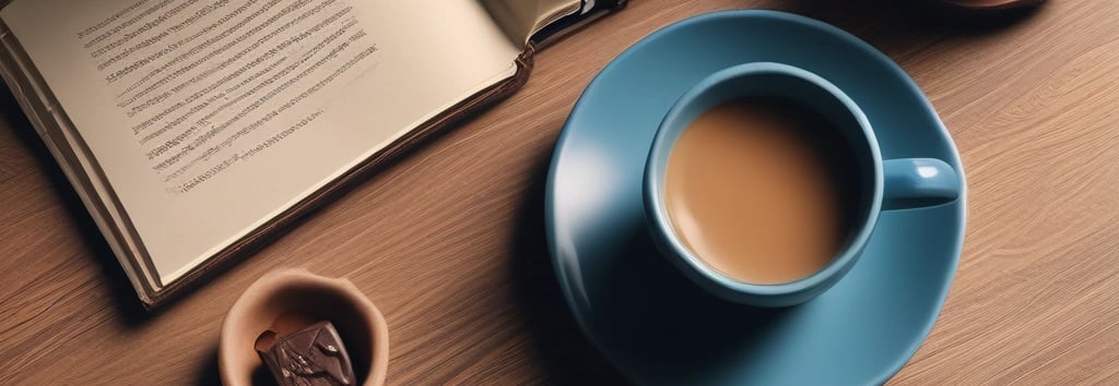 A warm, inviting home office setup with a laptop and a cup of tea, symbolizing online therapy comfort.