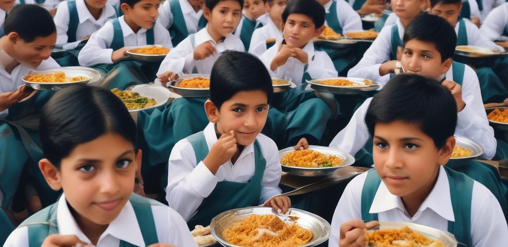 A warm scene of diverse families and elders sharing a meal together around a long table.