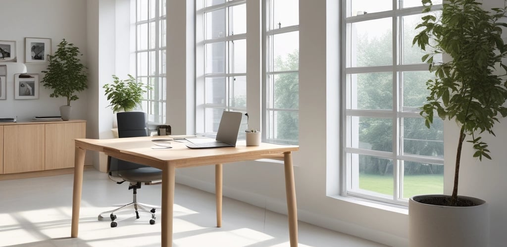 A warm, professional lawyer consulting with a client in a modern office setting.